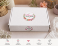 Meena Craft Store premium white gift box 10x10x2 inch with name banner