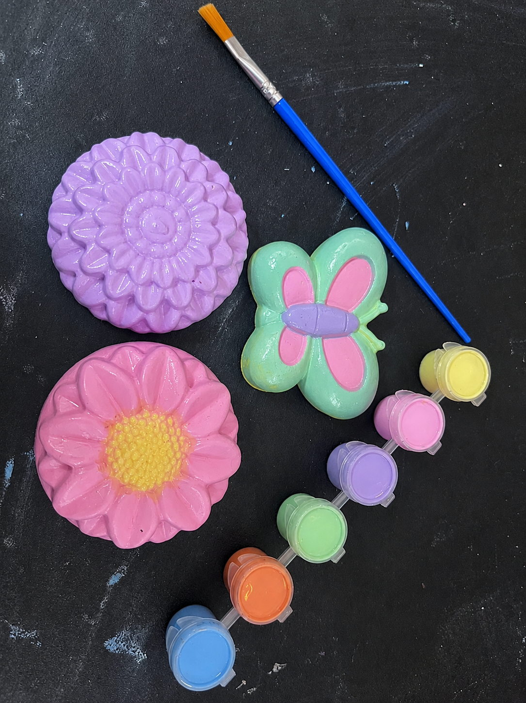 DIY Painting Kit – Butterfly & Flower Plaster Figures | FRIDGE MAGNETS