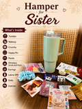 Hamper for Sister - What's Inside Infographic