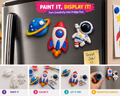 Space DIY Painting Kit – Rocket, Astronaut & Planet Fridge Magnets