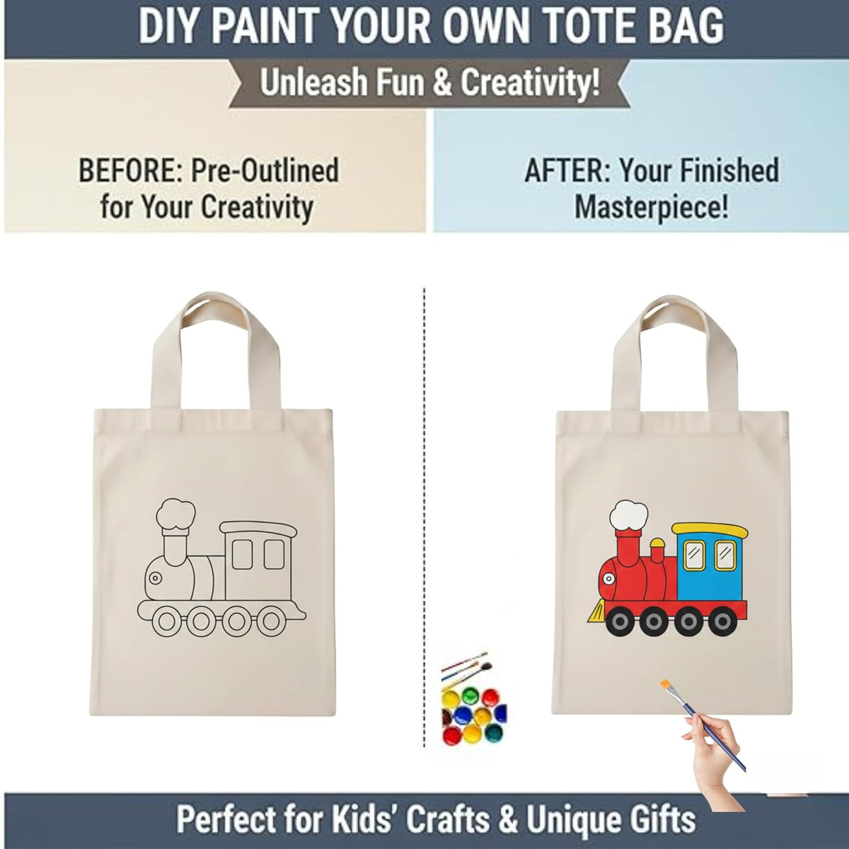 DIY Paint Your Own Tote Bag Kit