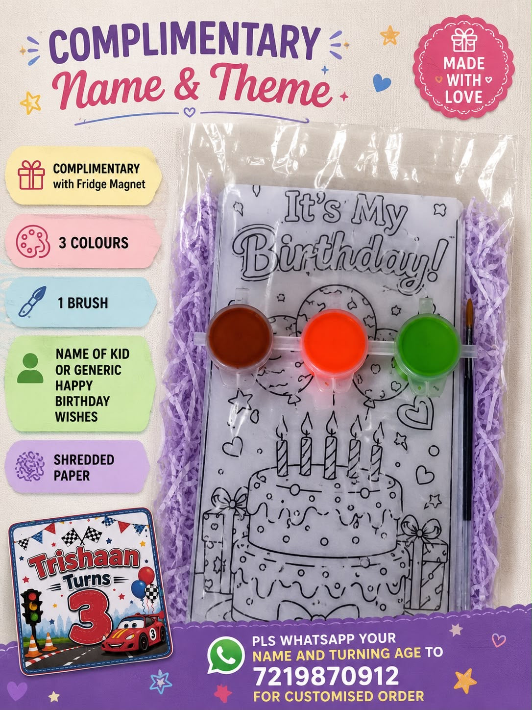 DIY Hero Dad & Child Plaster Fridge Magnet Kit