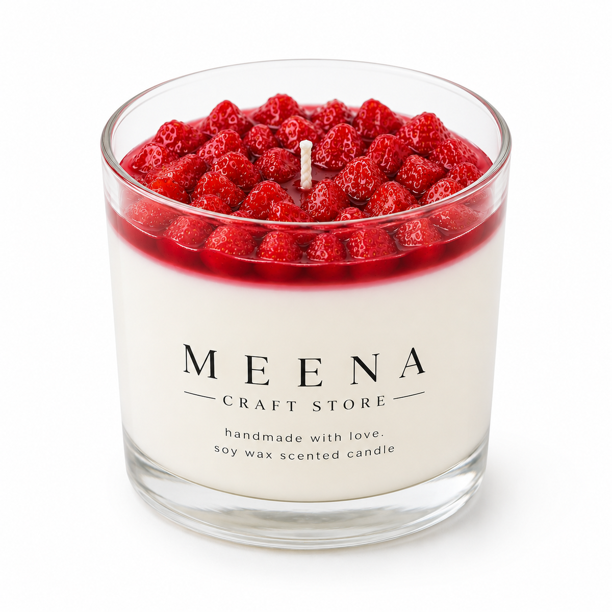 Lavender & Strawberry Soy Wax Candle – Handpoured Gift Candle