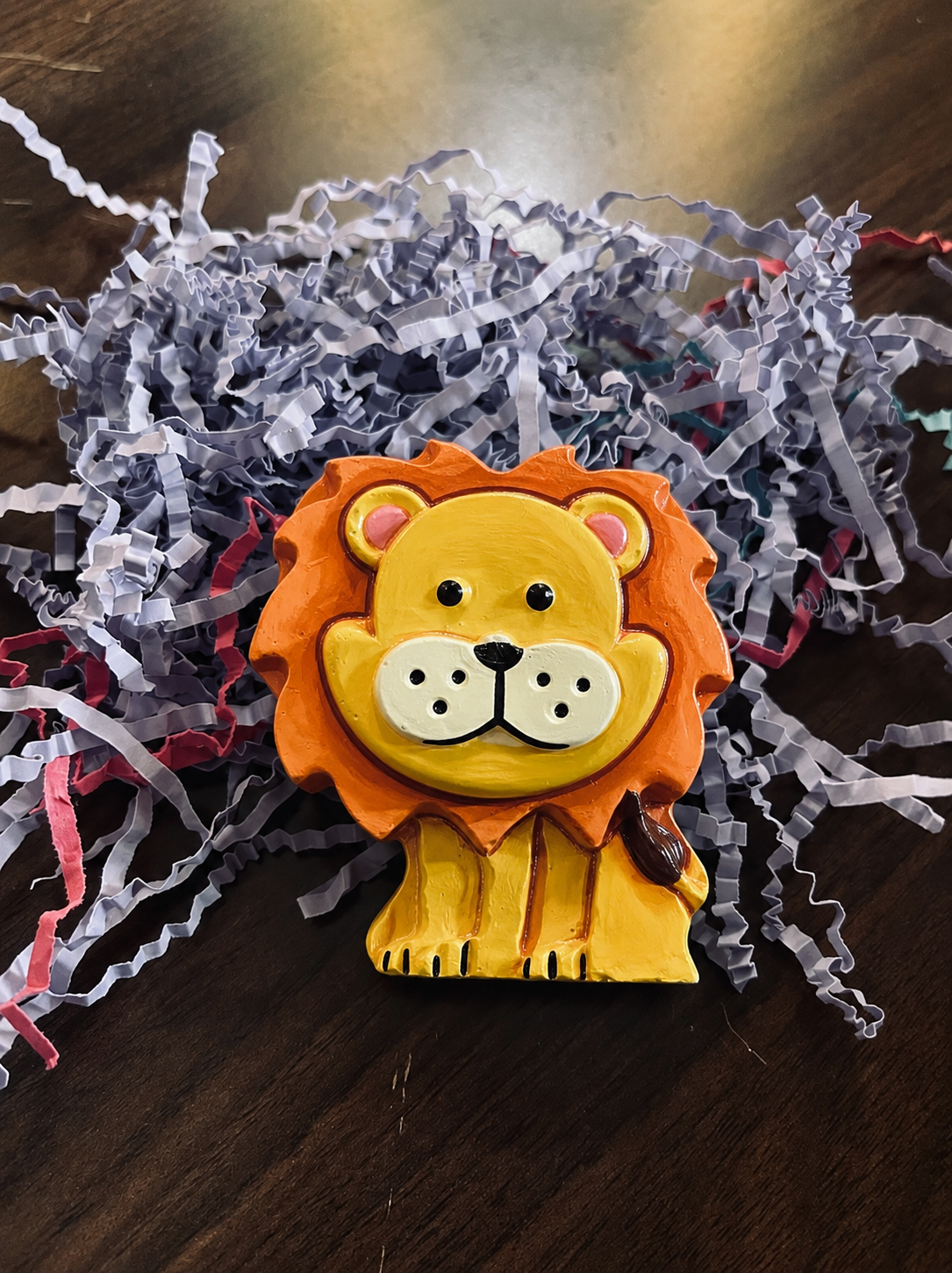 Lion Plaster Figure