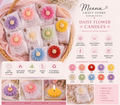 Daisy Flower Soy Wax Candle – Handmade Return Gift Candle | 10 Colours