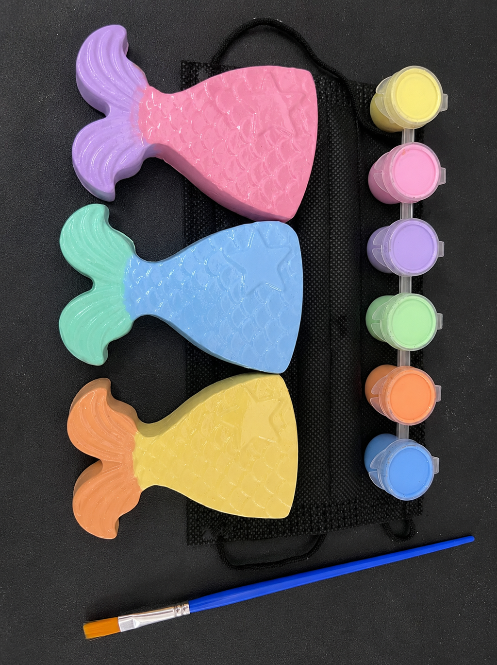 DIY Mermaid Tail Painting Kit | 3 Figurines | Fridge Magnets