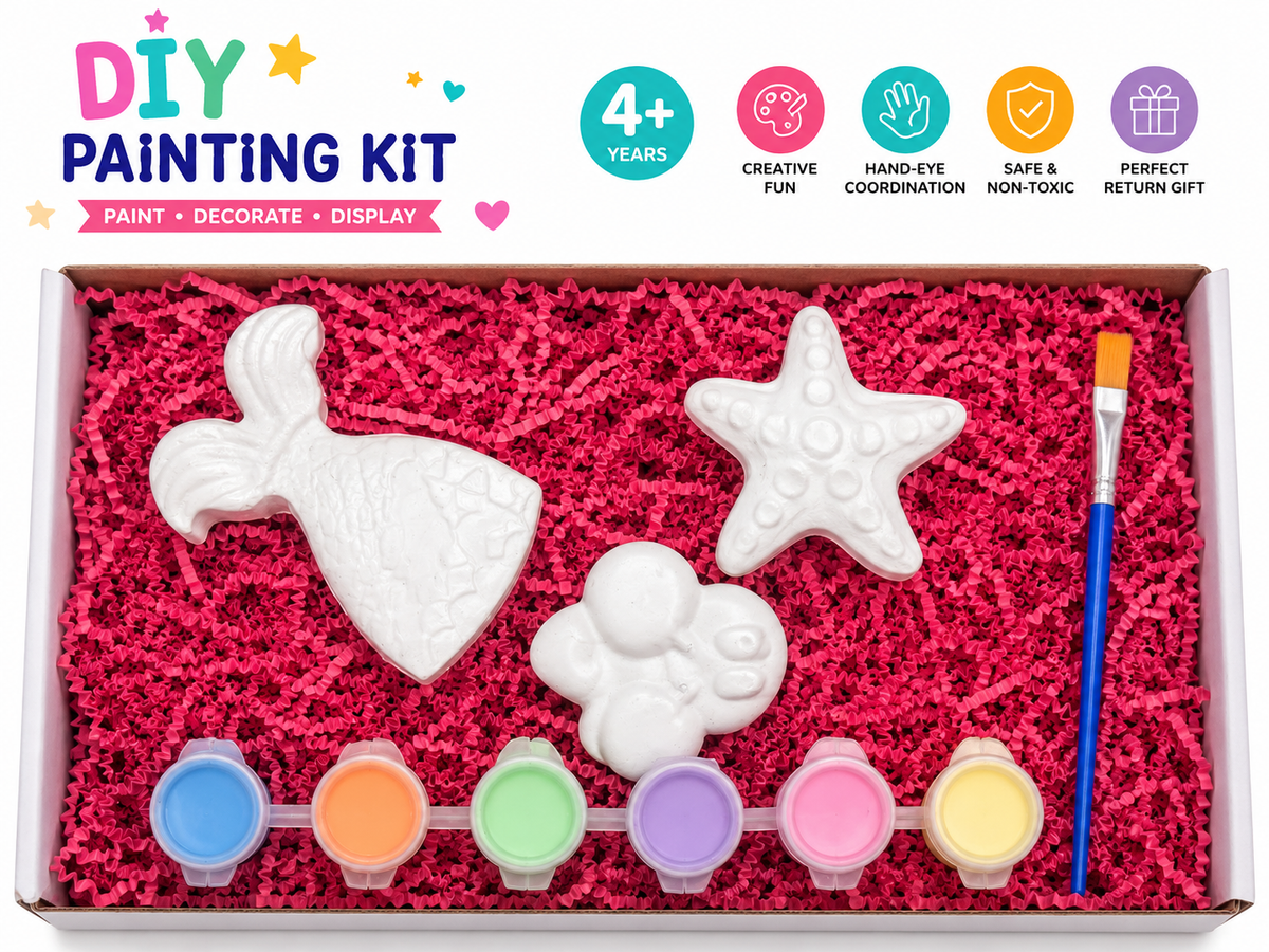 DIY Sea Shapes Painting Kit | Fridge Magnets
