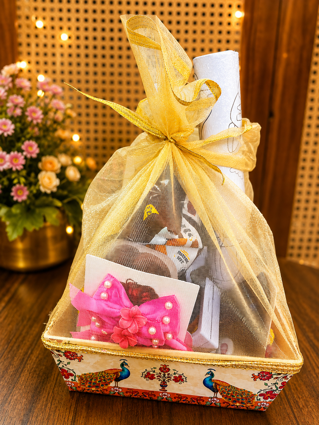 Rakhi Gift Hamper for Girls | DIY Kit, Accessories, Snacks & More | 13-in-1