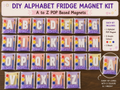 DIY Alphabet Fridge Magnet Kit - A to Z POP Based Magnets