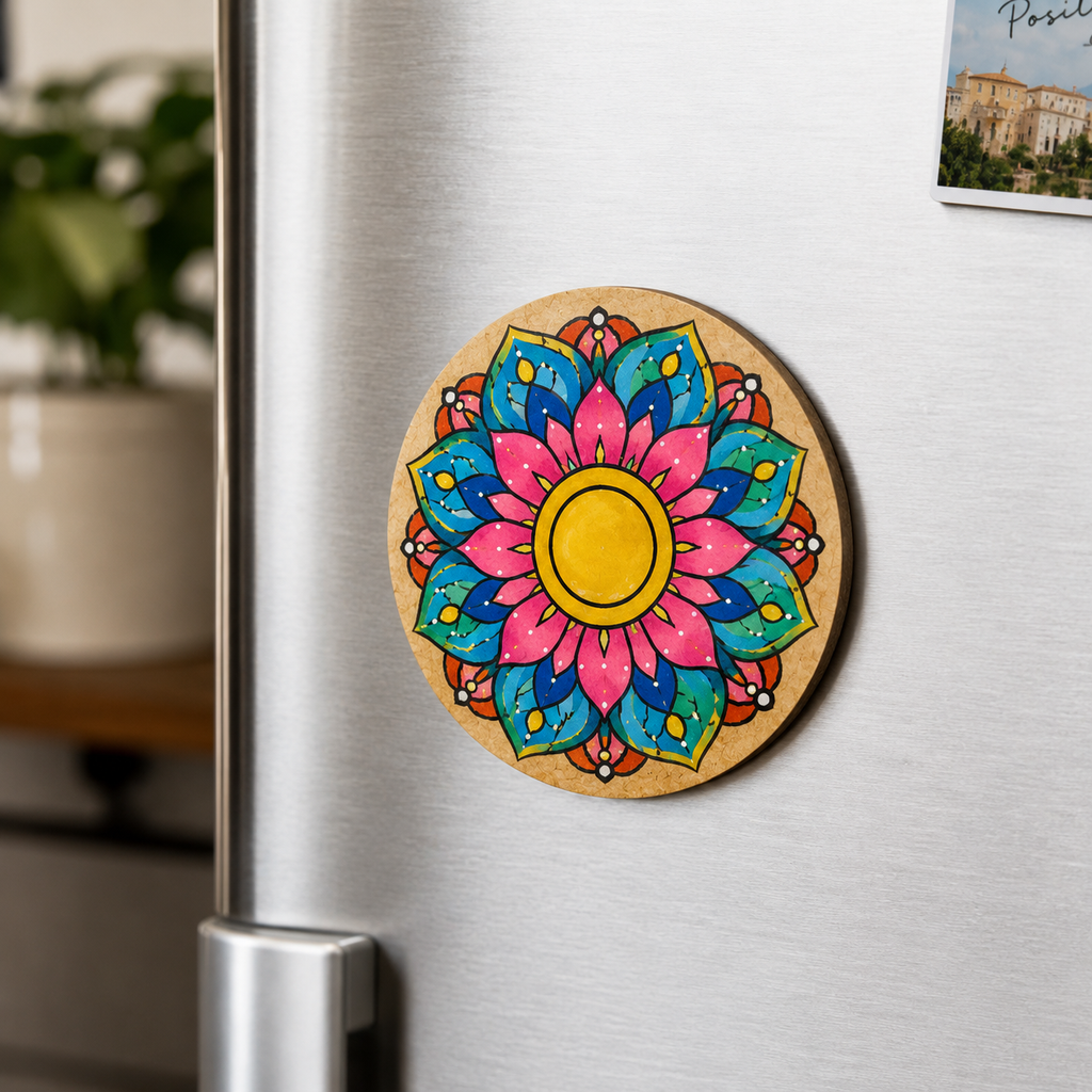 DIY Mandala Wooden Coaster Kit – Paint Your Own | Return Gift|fridge magnet