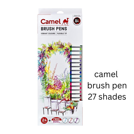 Camel Brush Pens 27 shades box packaging