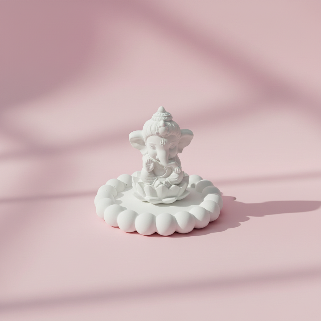 Ganesha DIY Plaster Kit – Unpainted white figure