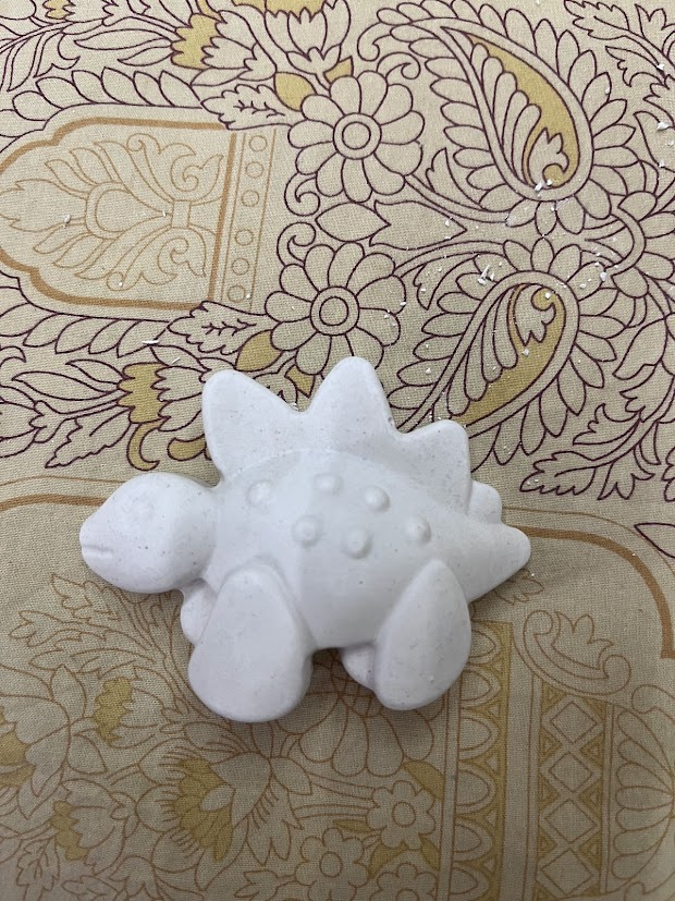 DIY Plaster Stegosaurus Figure - Fridge Magnet