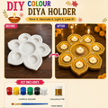 DIY Colour Diya Holder - Paint it. Decorate it. Light it. Love it!