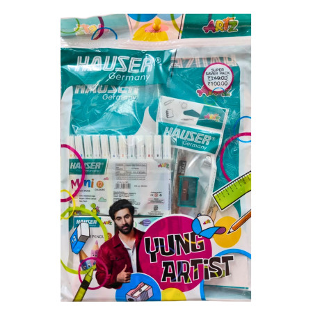 Hauser Artz Yung Artist Kit packed in colourful carry bag