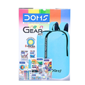 DOMS Neon Gear Kit with neon blue backpack and complete art supplies