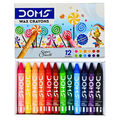 DOMS Wax Crayons Small 12 Shades