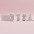 Harry Potter DIY Figurine Set on pink background