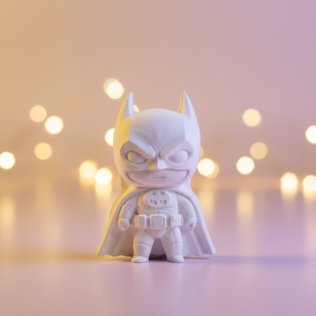 Batman chibi figurine with beautiful background