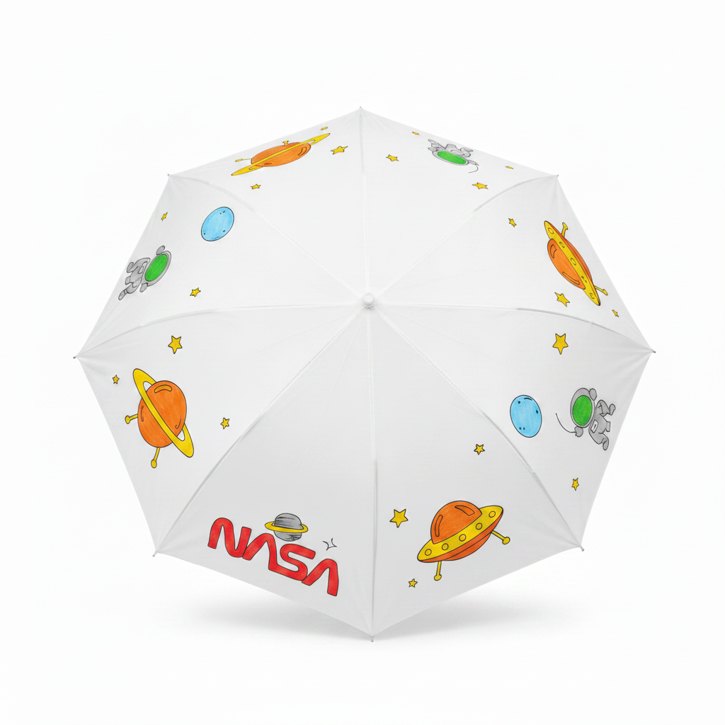Space & NASA DIY Umbrella - painted example