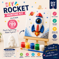 DIY Rocket Painting Kit 4x4 inch with 3D Rocket Figure