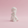 DIY Elsa 3D Figurine on pink background