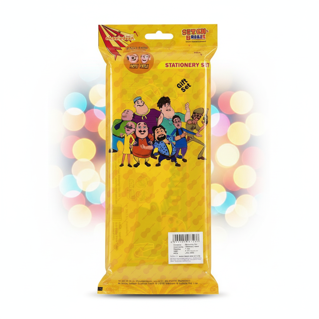 Motu Patlu Stationery Set - Back Beautified