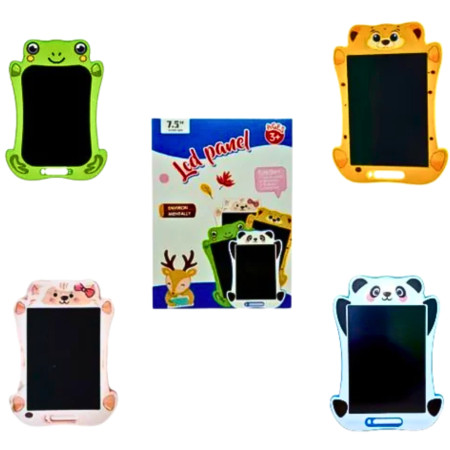 LCD Writing Tablet Animal Print 7.5 inch - Frog, Tiger, Deer, Panda designs