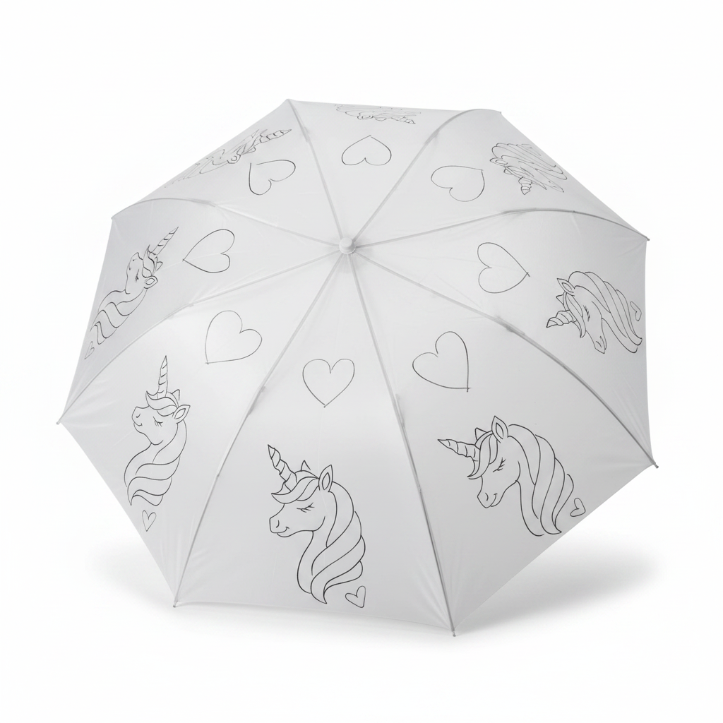 Unicorn DIY Umbrella - product mockup