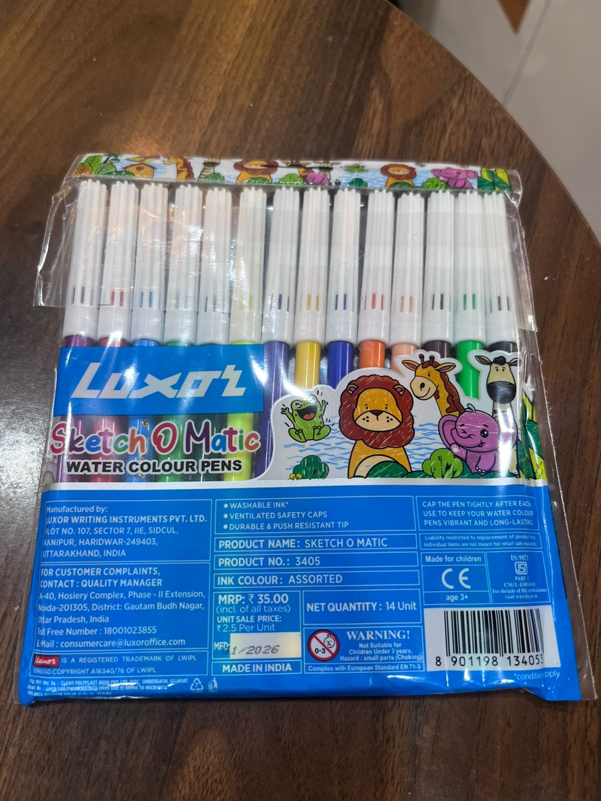 Luxor Sketch O Matic Water Colour Pens – 14 Shades | Return Gift for Kids