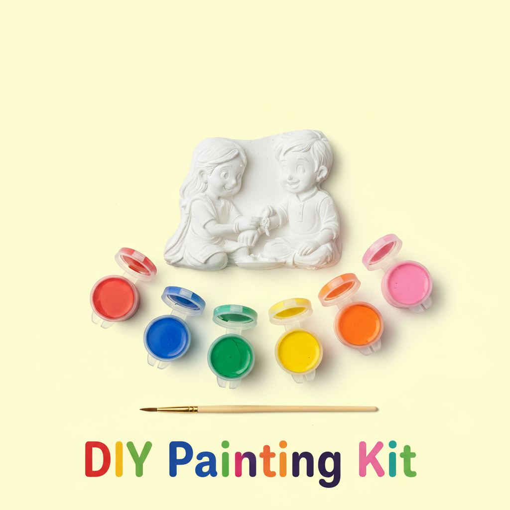 Rakhi Siblings DIY Fridge Magnet Kit - DIY Painting Kit hero image