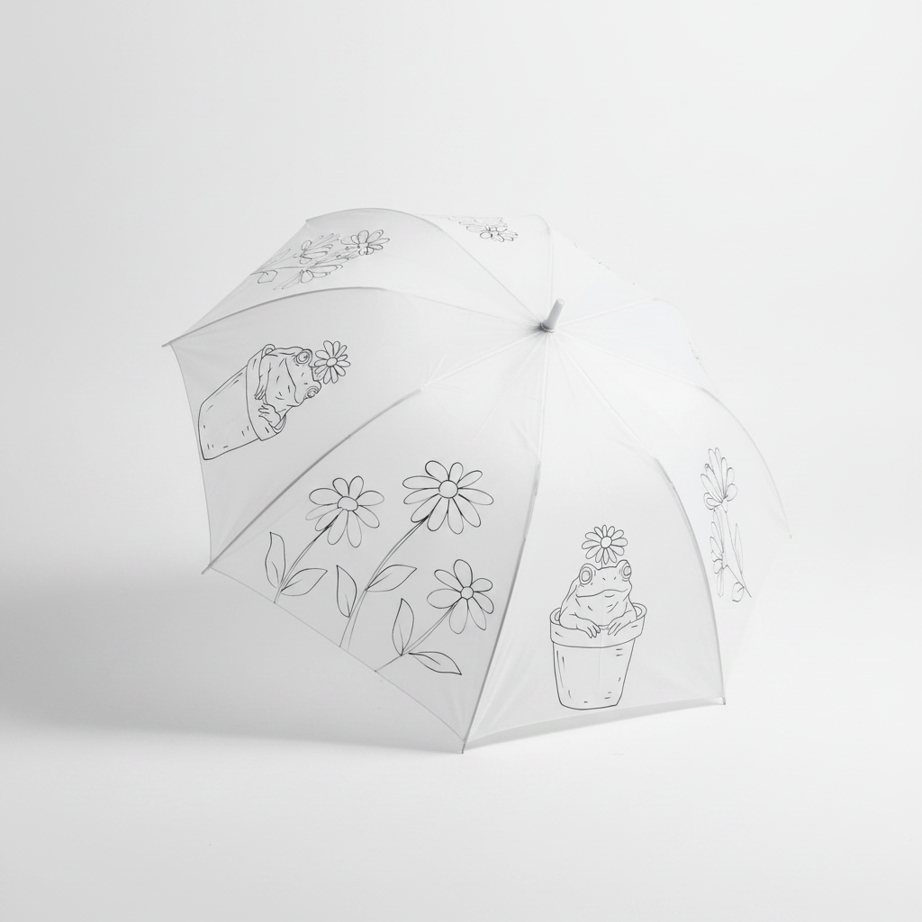 Frog & Daisy DIY Umbrella - product mockup