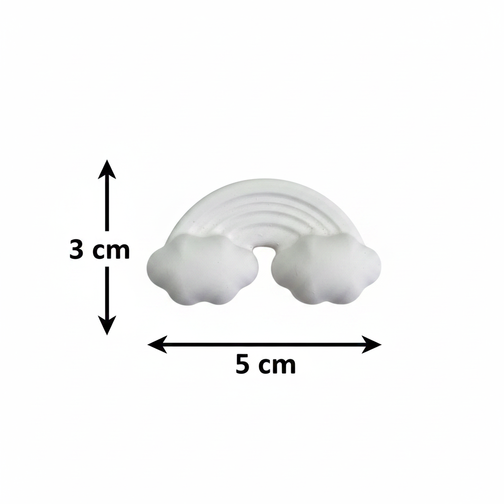 Rainbow 3D POP Fridge Magnet – dimensions