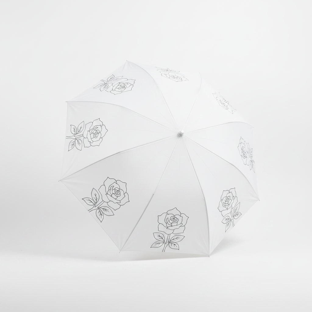Roses DIY Umbrella - product mockup