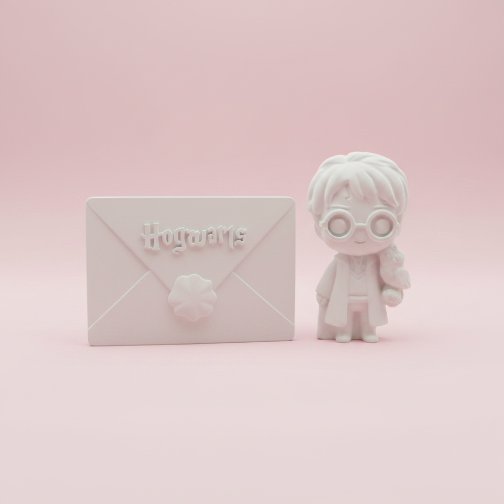 DIY Harry Potter and Hogwarts Letter on pink background