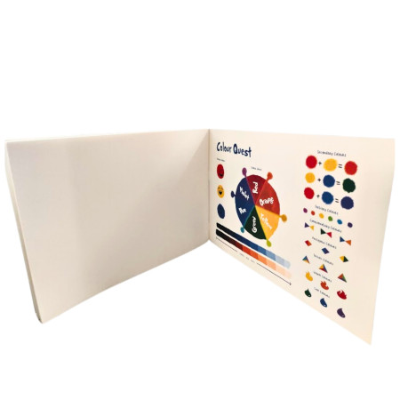 Tales Drawing Book Colour Quest colour mixing guide inside