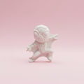 DIY Spider-Man 3D Figurine on pink background
