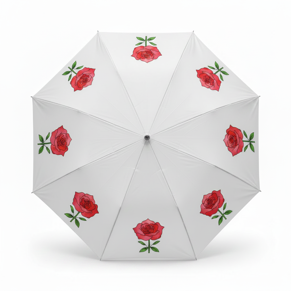 Roses DIY Umbrella - painted example