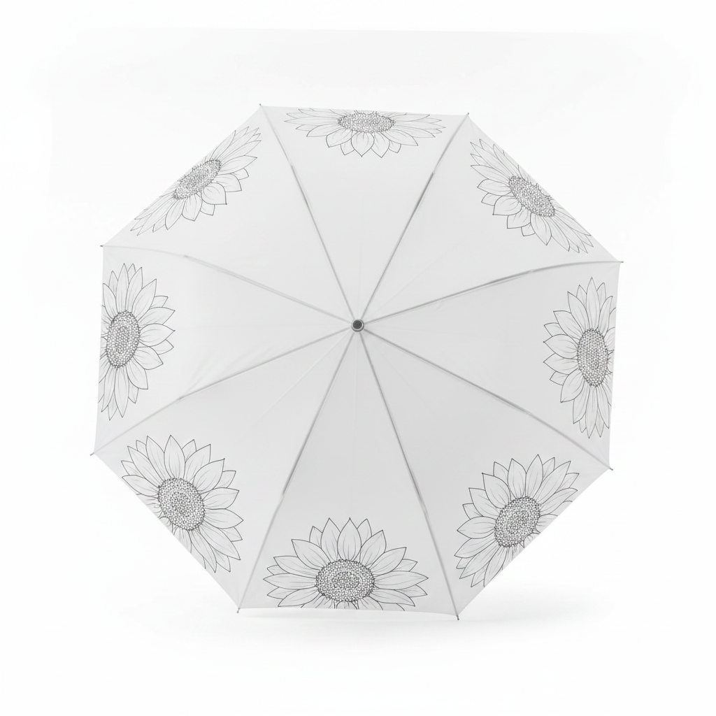 Sunflower DIY Umbrella Activity Kit - studio mockup