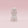 DIY Belle 3D Figurine on pink background