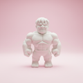 DIY Hulk 3D Figurine on pink background - main photo