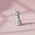Snow White DIY Plaster Fridge Magnet - Unpainted