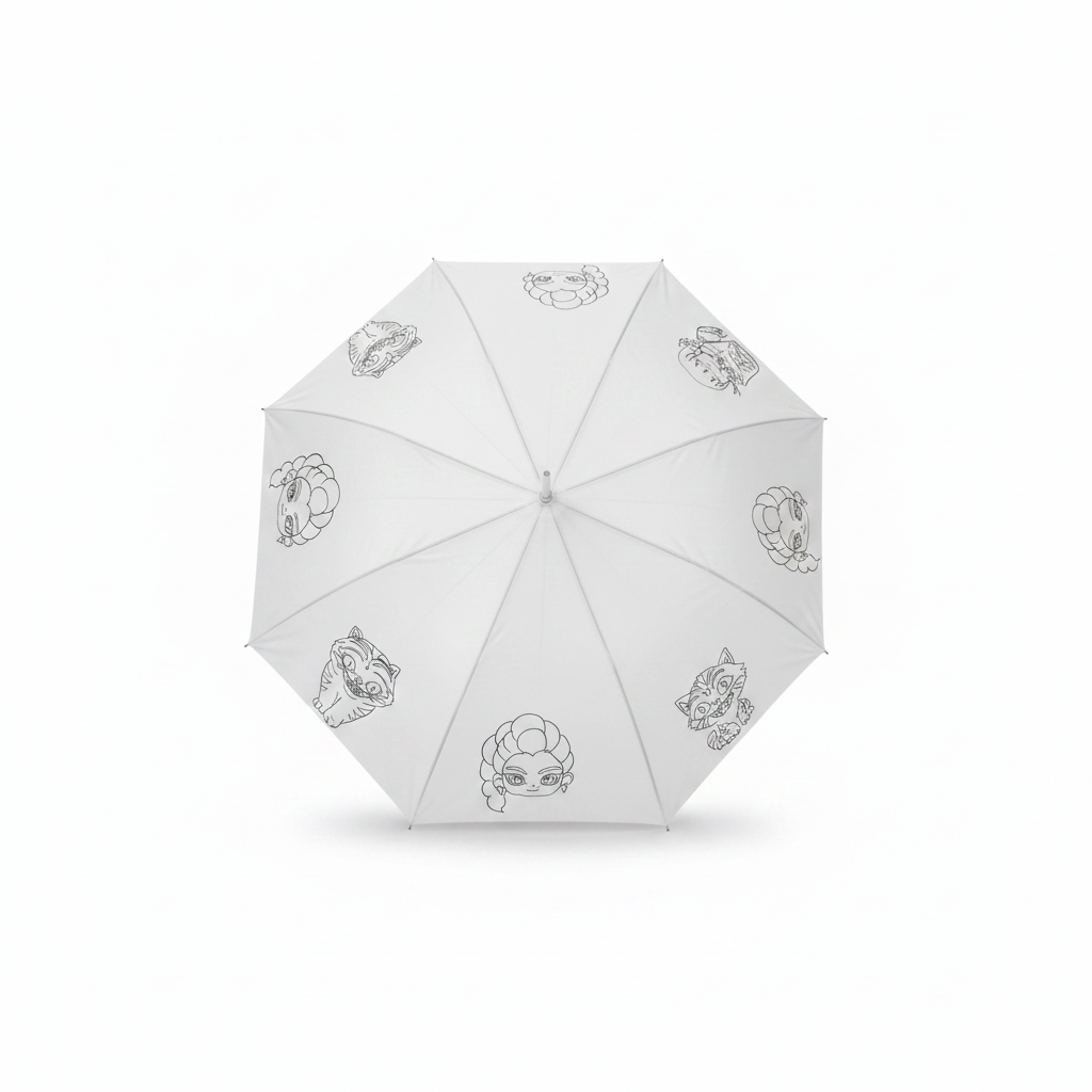 Monster High DIY Umbrella Activity Kit - clean white studio mockup