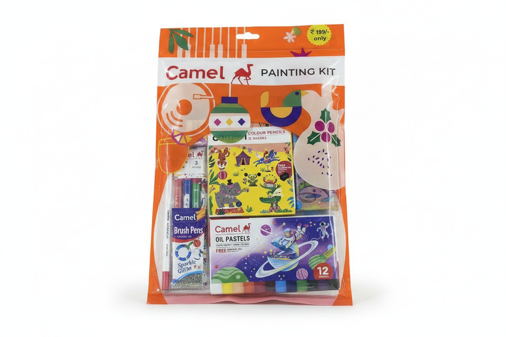 Camel Painting Kit front view with all contents visible