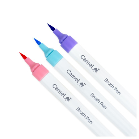 Camel Brush Pens flexible tip close-up