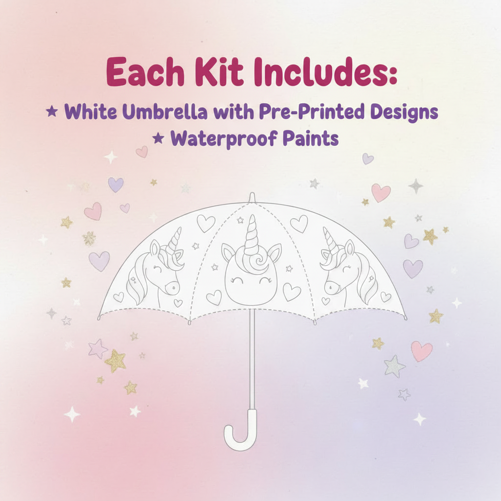 DIY Umbrella Kit - what's included poster