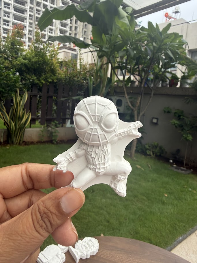 DIY Spider-Man 3D Figurine raw white figurine