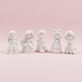 Disney Princess DIY Figurine Set on pink background