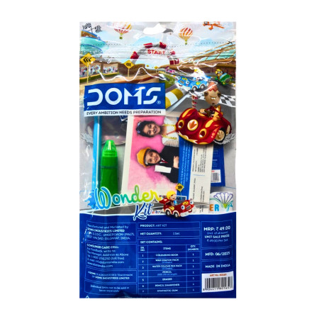 DOMS Wonder Kit back - contents and product details