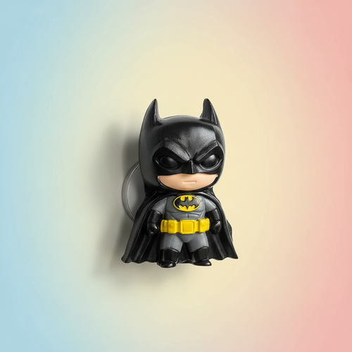 Painted Batman chibi 3D fridge magnet in classic colors